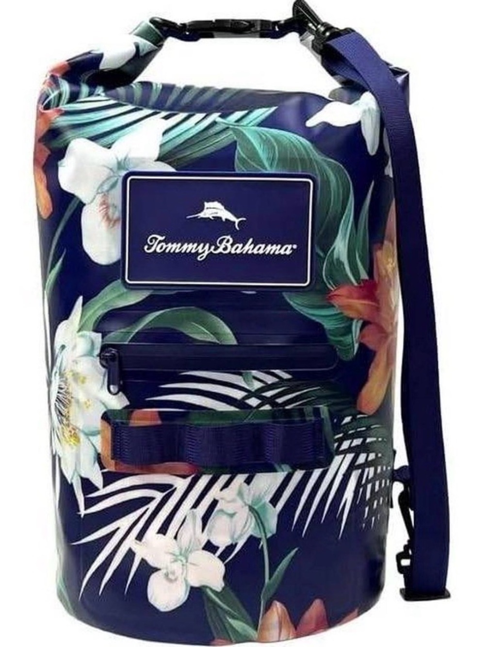Tommy Bahama Dark Tropical Floral print Waterproof Dry Bag - Picture 3 of 8